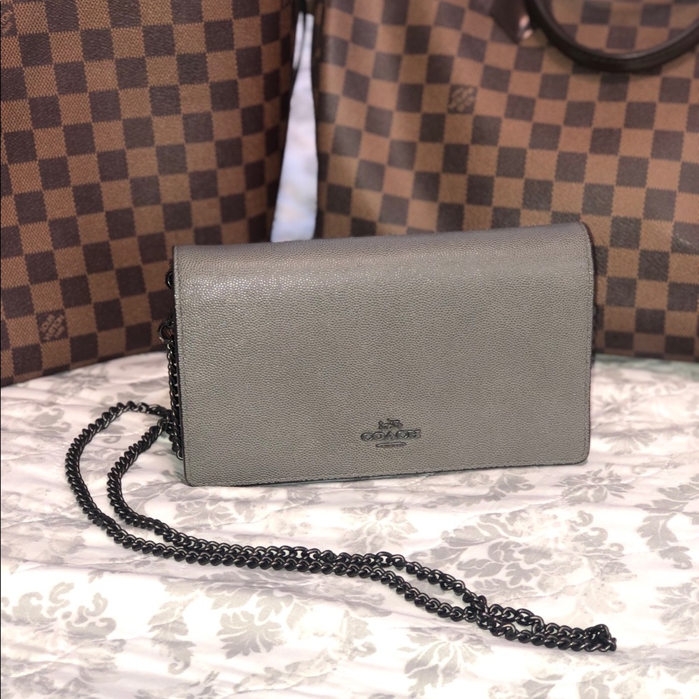 Coach Callie Foldover Wallet chain clutch